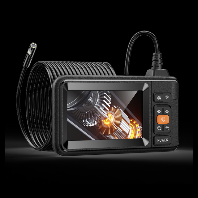 Industrial Mini Camera Night Vision IP67 Waterproof Flexible Bronchoscope Endoscope Tube Inspection 4.3" IPS Display 6H Battery