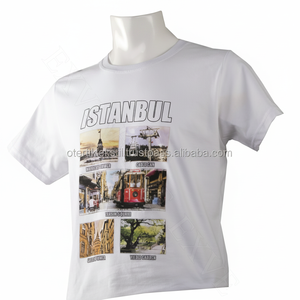 เสื้อยืดอิสตันบูลสีขาว ผ้าฝ้าย 100% คุณภาพสูง รุ่นตักซิม ระบายอากาศได้ดี ปักลาย คอตั้ง สวมใส่สบาย - Product Image 2