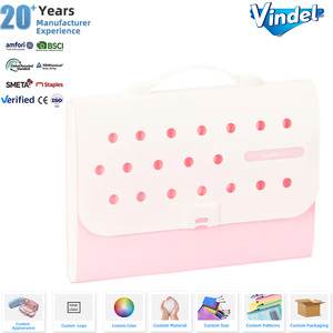 Organisateur de documents à grande capacité avec 13 pochettes, poignée rétractable, dossier extensible A4, sac de rangement pour papeterie, classeur accordéon pour le bureau - Product Image 1