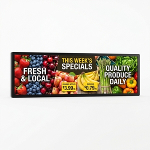 Écran LCD ultra-large étiré de 43,8 <span class=keywords><strong>pouces</strong></span> avec résolution 4K, Android 9.0, pour signalétique de rayonnages de supermarché et de magasin d'alimentation - Product Image 1