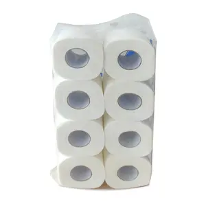 Индивидуальные двухслойные рулоны туалетной бумаги из 10 штук, оптовая продажа туалетной бумаги для упаковки