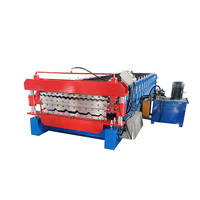 Machine de formage à rouleaux à double couche 840 900 pour la fabrication de tuiles de toiture trapézoïdales ondulées