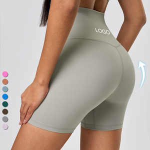Shorts de Yoga de Cintura Alta para Mujer, Efecto Segunda Piel, Sin Costura Delantera, Control de Abdomen, Elásticos en 4 Direcciones, Secado Rápido, para Gimnasio, Fitness y Ciclismo - Product Image 3