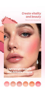 Paleta de Rubor en Gel Mineral de Marca Privada, Resistente al Agua, Alta Pigmentación, Iluminador Natural, Rubor Facial Brillante para Uso Diario - Product Image 6