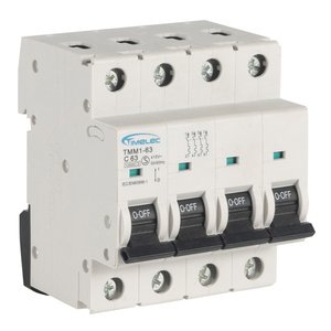 TMM1-63 4P 40~63A อุปกรณ์ความปลอดภัยทางไฟฟ้า มินิเจอร์เซอร์กิตเบรกเกอร์ DC RCBO MCB 16 A 4P - Product Image 1
