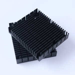 Modul Radiator perlengkapan komputer industri kustom 82*71*15 wastafel panas profil penggilingan Slot rusak hitam untuk pembuangan CIP - Product Image 3