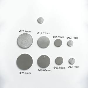 Fábrica Custom Diâmetro 0.5 ''0.625'' 0.75 ''1'' Metal Stamping Blanks Round Aluminum Steel <span class=keywords><strong>Brass</strong></span> Disc - Product Image 1