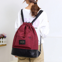 Sacs à dos promotionnels en nylon et polyester avec cordon de serrage, logo personnalisé, sac cadeau en polyester 210D, sac de sport pour la gym et les voyages