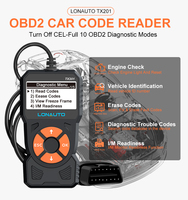 OEM Factory TX201 OBD2 herramienta de escaneo ELM327 OBD2 Check Engine Light Code OBD Scanner herramientas de diagnóstico de función completa para todos los coches