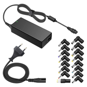 Adaptador de Corriente Universal para Portátil de 65W, Cargador AC/DC con Múltiples Puntas DC Intercambiables para Notebook - Product Image 1