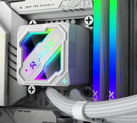 Nouveau refroidisseur liquide AIO ARGB blanc pour ordinateur, 240 mm, dissipateur thermique pour processeur, refroidisseur d'eau pour processeur, radiateur de refroidissement pour PC, LGA115X/1200/1700/1851AMD