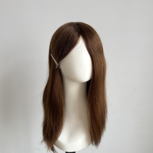Women's Indian Remy Hair <b>Toupee</b> & Wigs for Thinning Hair-Natural Wave PU Base 100% Hand Tied Soft Smooth Feeling Custom Made - Product Image 2