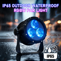 Avastron Éclairage Professionnel 3x20W LED Par Light RGBW IP65 Étanche DMX512 CRI90 3200-6500K Lumières de Scène Extérieures pour Fêtes et Clubs