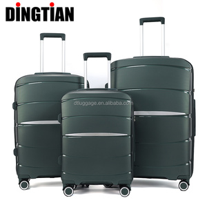 Soft Luxury Small Carry-On Luggage Set Unisex TSA Lock PP with Aluminum Spinner Wheels <strong>Hard</strong> <strong>Shell</strong> Import <strong>Suitcase</strong> on Wheels - Product Image 2