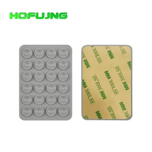 Soporte de pared de silicona personalizado Hofujng con ventosa para teléfono móvil, soporte autoadhesivo para teléfono celular, negro - Product Image 2