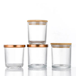 Lọ Nến Thủy Tinh Trong Suốt Rỗng Chất Lượng Cao Có Nắp Đậy Nến Đáy Hồ Quang 500Ml 550Ml Cốc Đựng Nến Trang Trí Nhà Cửa - Product Image 5