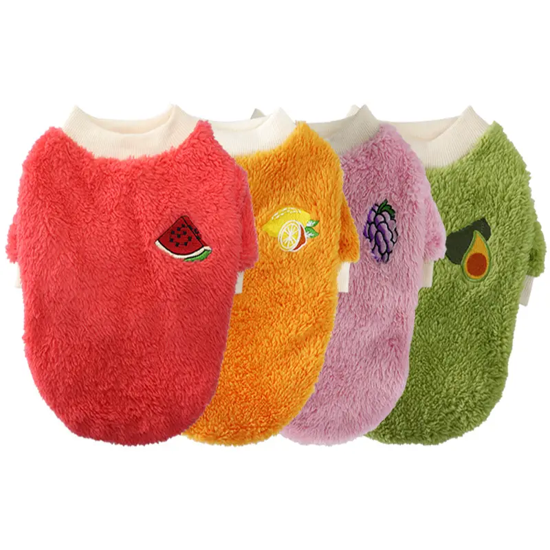 Solid color polyester dog sweater warm feet christmas sweater for dogs cat clothes outdoor small dog pet product pet clothing