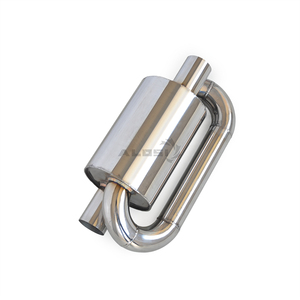 Universal S-type Back Pressure Exhaust Universal S-drum Resonator Universal S-type <strong>Muffler</strong> - Product Image 6