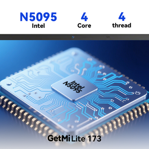 GetMi Lite 173 marca portátil de 17,3 pulgadas Intel N5095 16GB DDR4 256GB SSD multilingüe portátil abierto de 180 grados para estudiantes - Product Image 4