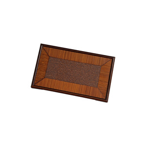 Bandeja de bambú natural, accesorios para la ceremonia del té, superficie de bambú y ratán, tapete espejado, bandeja cuadrada - Product Image 5