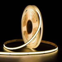 Ultra Bright Dot-free 320LEDs/m 2700K-6500K CRI90+ 24V Dapat Disesuaikan IP68 Tahan Air 8mm COB LED Strip Dekorasi Malam Anak Luar Ruangan
