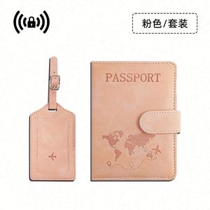 Cartera de Viaje Minimalista Impermeable para Hombre, Funda para Pasaporte de Cuero PU, Ranura para Tarjetas, Bloqueo RFID, Alta Calidad, Portátil - Product Image 5
