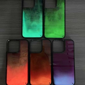 Custodia per telefono antiurto per <span class=keywords><strong>iPhone</strong></span> 12 Pro Max Glow in the Dark luce notturna luminosa per <span class=keywords><strong>iPhone</strong></span> 16 15 fluorescente al Neon cassa del telefono - Product Image 2