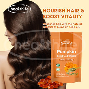 Mulheres Suplemento De Cabelo Natural Pumpkub <span class=keywords><strong>Seed</strong></span> <span class=keywords><strong>Oil</strong></span> Soft Cápsula Natural 180 Óleo De Semente De Abóbora Softgels - Product Image 3