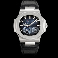 Montre mécanique pour homme 5711 pour série 5712 Hand Grenade, cadran lumineux carré, acier inoxydable