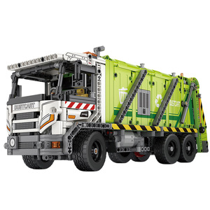 Camión de Basura Eléctrico a Control Remoto 22022, Modelo de Bloques de Construcción, Juguete Educativo, Regalo para Niños - Product Image 1