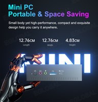 Mini PC Eglobal AMD Ryzen Embedded R2544 de 4 Núcleos, DDR4, SSD, Wifi 6, BT 5.2, Win11, Tipo-C, HD, DP, Pantalla, Mini Ordenador para Negocios y Juegos