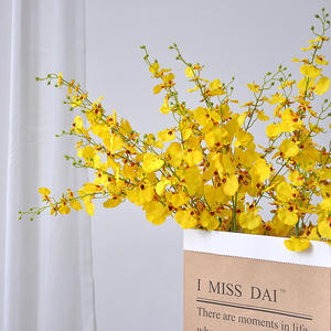 リアルな長枝シルクオニシジウムハイブリッドダンシングレディーオーキッド造花アレンジメントホーム新年飾り - Product Image 6