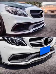 Lèvre de pare-chocs avant en fibre de carbone W205 <span class=keywords><strong>C63</strong></span>, séparateur avant pour <span class=keywords><strong>Mercedes</strong></span> Benz W205 Classe C <span class=keywords><strong>C63</strong></span> <span class=keywords><strong>AMG</strong></span> 2014-2018 - Product Image 3