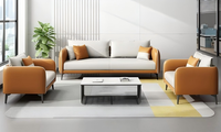 Meubles de bureau modernes de luxe de haute qualité, ensemble de canapé et de chaises pour petit bureau commercial, projet public, vente chaude