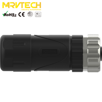 Connecteur de câble câblable sur site Marvtech M12 femelle 4/5/8 broches Code A PG11 pour présentoirs