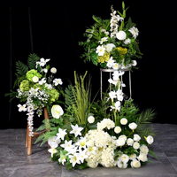 Fleurs artificielles haut de gamme en mousse et soie, style forêt, pour arrangements floraux d'hôtel, de salon et de mariage, directement de l'usine du Shandong