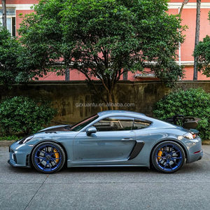 Fibre de carbone sèche + PP <span class=keywords><strong>GT4</strong></span> RS Style Side Bumper Air Vents pour <span class=keywords><strong>Porsche</strong></span> 718 Cayman Boxster Fender Side Vent Trim - Product Image 6