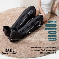 Masseur de jambes intelligent RS avec chaleur, télécommande, compression d'air, pressothérapie, bottes de récupération sportive, électriques, sans fil, pour pieds et mollets