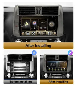 2 DIN đài phát thanh xe 4 gam <span class=keywords><strong>Wifi</strong></span> Apple Carplay cho Toyota Land Cruiser Prado J150 2009 2010 2011 2012 2013 Android <span class=keywords><strong>GPS</strong></span> <span class=keywords><strong>navigation</strong></span> - Product Image 3