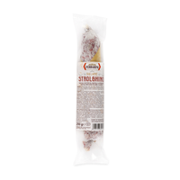 Salami italien de qualité supérieure, à grains moyens, en boîte synthétique, viande de porc, pour la vente en gros