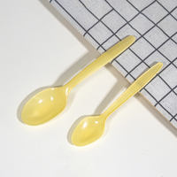 Cuillère à riz en plastique de qualité alimentaire, résistante aux hautes températures, cuillères à soupe jetables