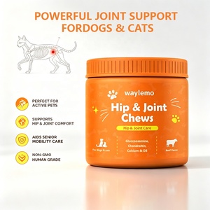 Suplementos para la Salud de Mascotas Waylemo, Condroitina de Tiburón para <span class=keywords><strong>Perros</strong></span>, <span class=keywords><strong>Vitaminas</strong></span> para el Soporte Articular con Glucosamina y Colágeno, Tabletas Masticables - Product Image 3