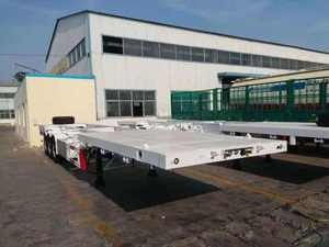 CIMC 40ft 20ft Tri-Axle Container Skeleton Semi <b>Trailer</b> - Product Image 1
