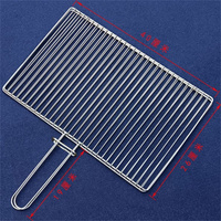Anping Fourniture d'usine Grille de barbecue à charbon de bois réutilisable en acier inoxydable galvanisé Grille de barbecue en maille
