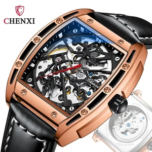 CHENXI 8845 in acciaio inox da <span class=keywords><strong>uomo</strong></span> orologio meccanico scheletro impermeabile luminoso da lavoro orologi completamente automatici orologio sportivo da <span class=keywords><strong>uomo</strong></span> - Product Image 4