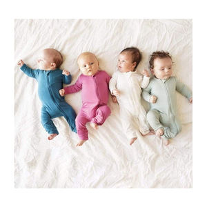 Pijama Enterizo de Bambú y Algodón Personalizado para Recién Nacido, Pelele con Cremallera para Bebé, Ropa de Dormir para Bebés y Niños Pequeños - Product Image 1