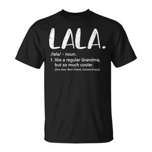 Camiseta Lala Cute Grandma para mujer, talla grande, regalo divertido, camiseta para abuela - Product Image 1