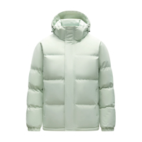 Manteau d'hiver matelassé pour homme YZ, à capuche, fermeture éclair, coupe-vent, imperméable, doublure polaire épaisse en polyester