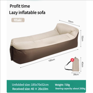 3-thứ hai <span class=keywords><strong>Inflatable</strong></span> lười biếng sofa không có máy bơm không khí cần thiết di động cho cắm trại ngoài trời đi bộ đường dài & bãi biển thư giãn - Product Image 2