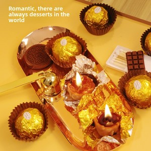 Bougie en cire de soja parfumée au chocolat <span class=keywords><strong>Ferrero</strong></span> faite à la main cadeau d'anniversaire moderne jouet artificiel à la mode pour la décoration de la maison transfrontalière - Product Image 4